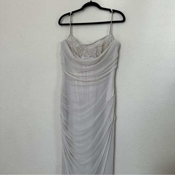 HOUSE OF CB L D-DD 'Nalini' Sand Maxi Dress NWOT - Picture 11 of 15